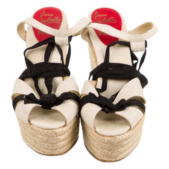 CHRISTIAN LOUBOUTIN size 39 neutral ankle wrap esp - Picture 4 of 12